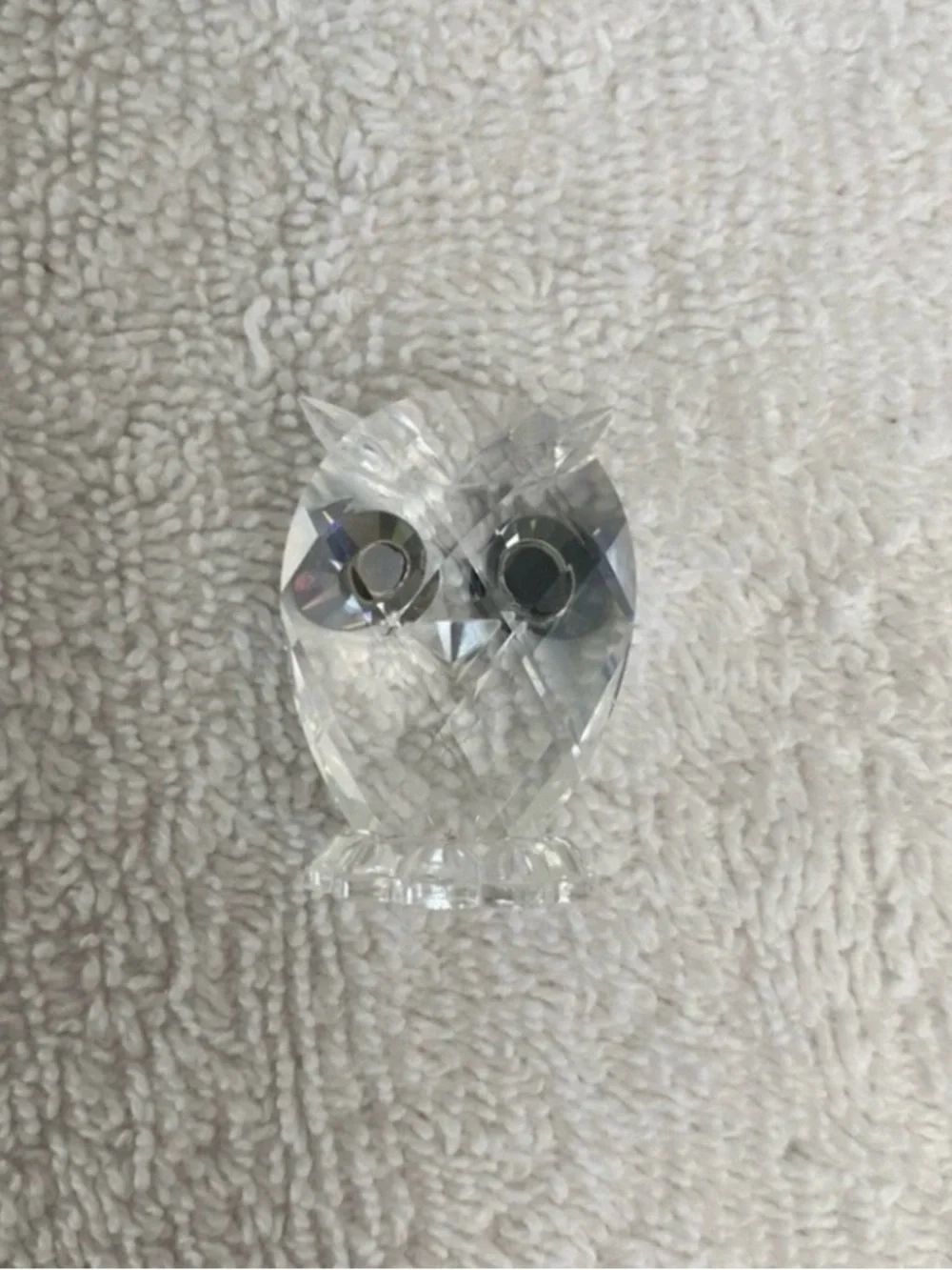 Authentic Retired Swarovski Owl Mini Feathered Crystal With Box #7654NR038000
